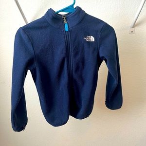 Boys XS navy North Face fleece jacket